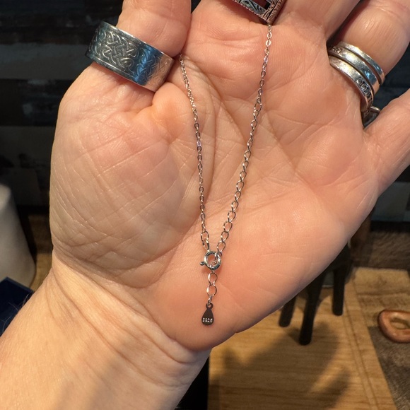 #270 Over 2 ctw heart halo Moissanite gift ready necklace - Picture 4 of 9